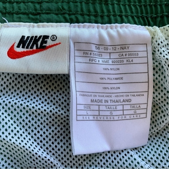 Vintage Men’s Swimming Trunks Shorts White Nike Tag Size Large Swim Y2k 90s - Picture 4 of 5
